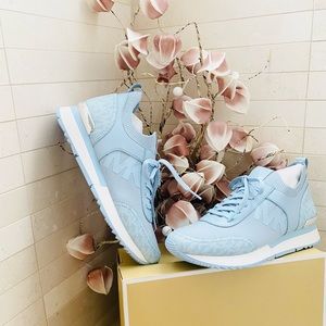 Michael Kors Jenkins Pale Ocean Sneaker. New. Box damaged. Never worn. Sold out.
